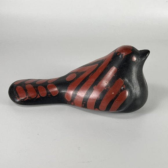 Vtg Peruvian Chulucanas Pottery Dove Sculpture Figurine Collectible Signed - Picture 6 of 13